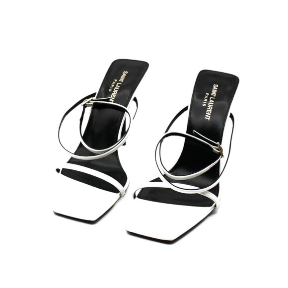 Saint Laurent Women's Nuit Square Toe High Heel Sandals - Picture 3 of 16